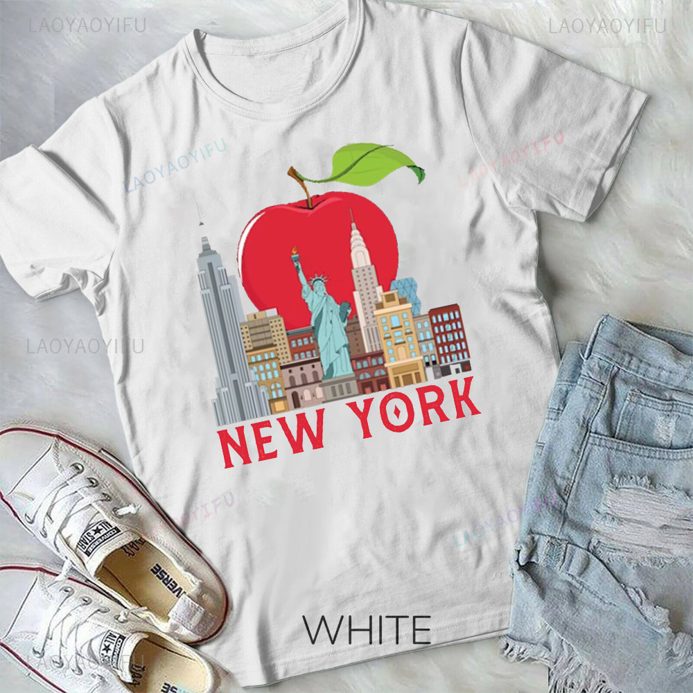 Street Fashion Of New York - New York Printed T-shirt Capital New