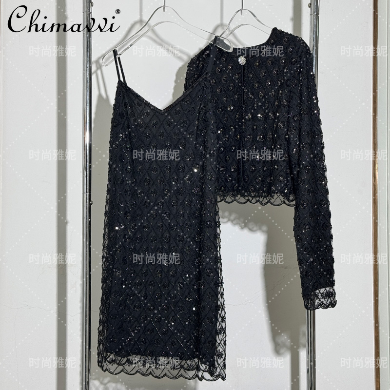 Street Fashion Necklace - Fashion Diamond Sequined Beaded Lace Sexy