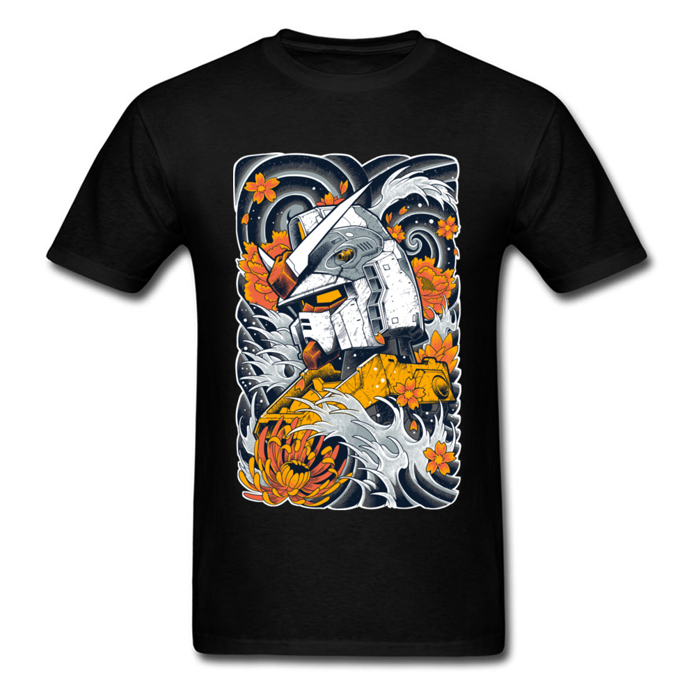 Street Fashion Anime - Gundam Anime Printing Oversized Cotton T-shirt