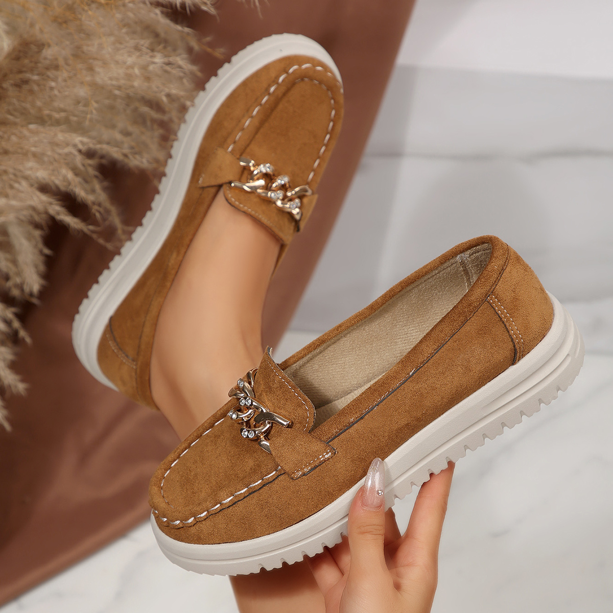 Spring Autumn Women Flats Loaf – обзор и цена Street Fashion Rome 2025