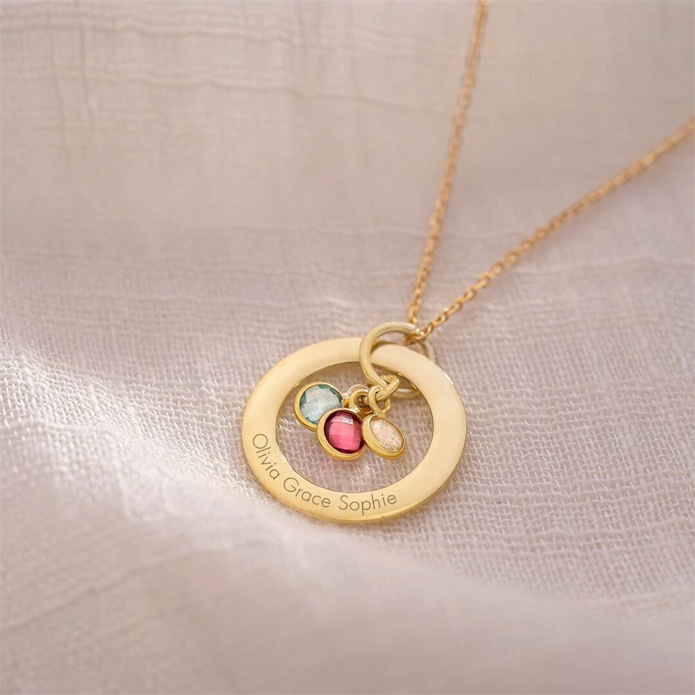 Custom Birthstone Eternal Ring – обзор и цена Street Fashion Necklace