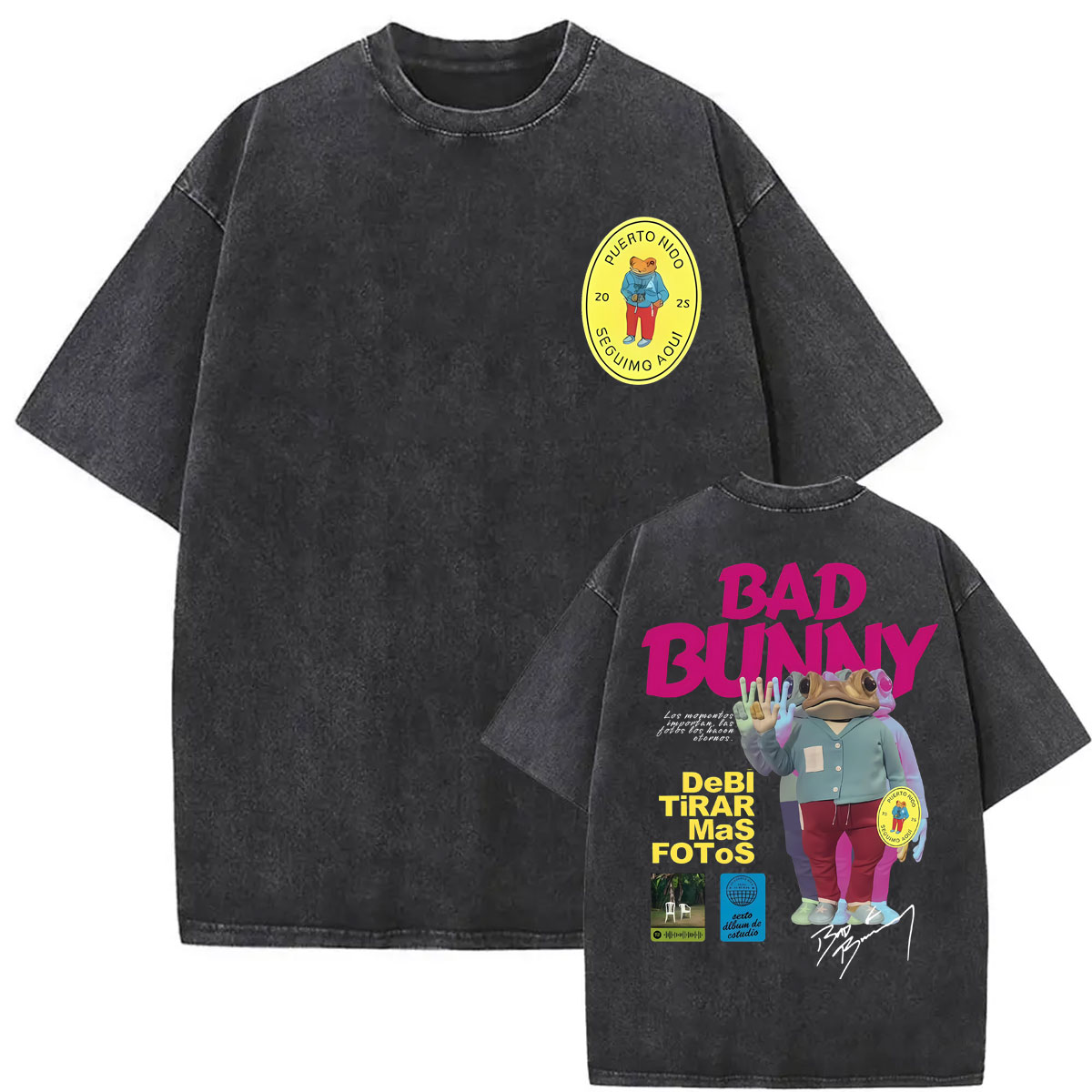 Rapper Bad Bunny T-shirts Debi – обзор и цена Foto Street Fashion