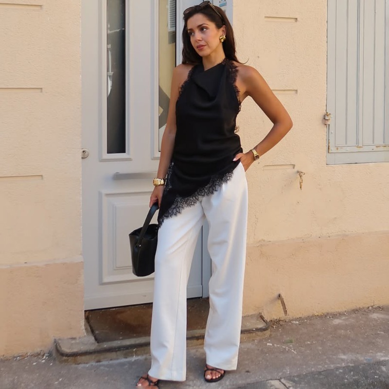 Tuularose Black Lace Vest Fash – обзор и цена Street Fashion Look