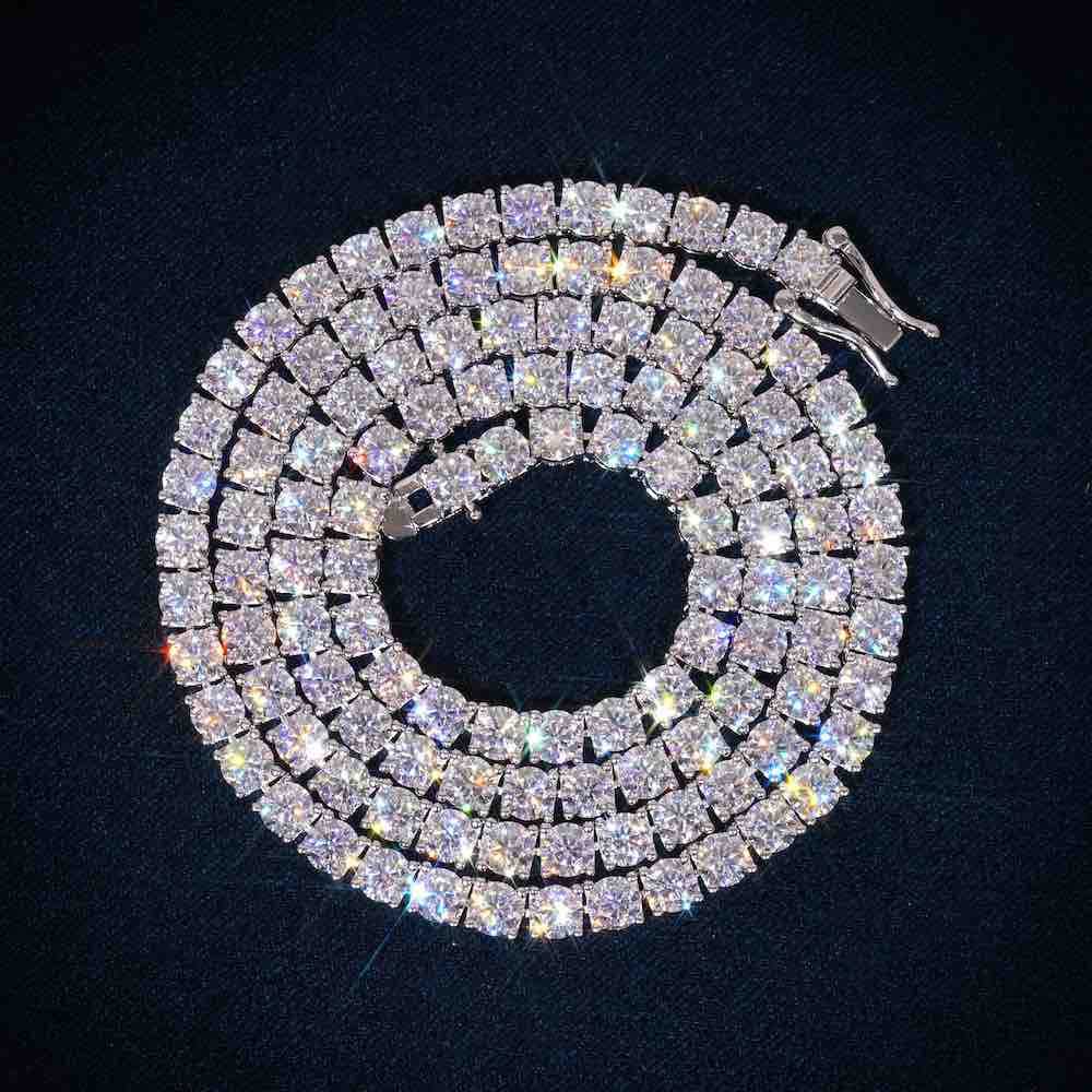 ESKEEM Brass 2/3/4/5mm Moissan – обзор и цена Street Fashion Necklace