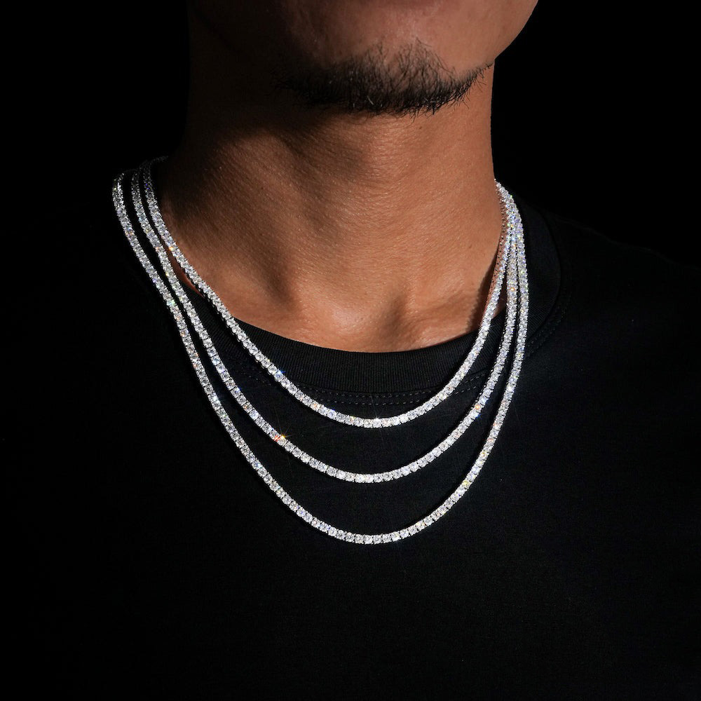 ESKEEM Brass 2/3/4/5mm Moissan – обзор и цена Street Fashion Necklace