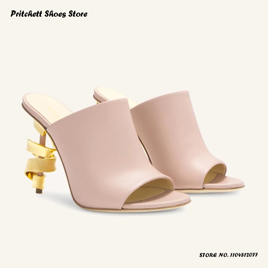 Women's Spiral High Heel Leath – обзор и цена Street Fashion Rome 2025