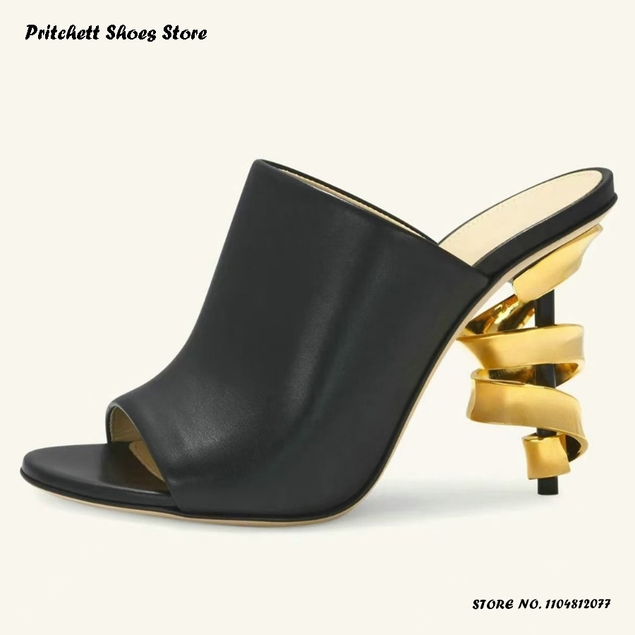 Women's Spiral High Heel Leath – обзор и цена Street Fashion Rome 2025