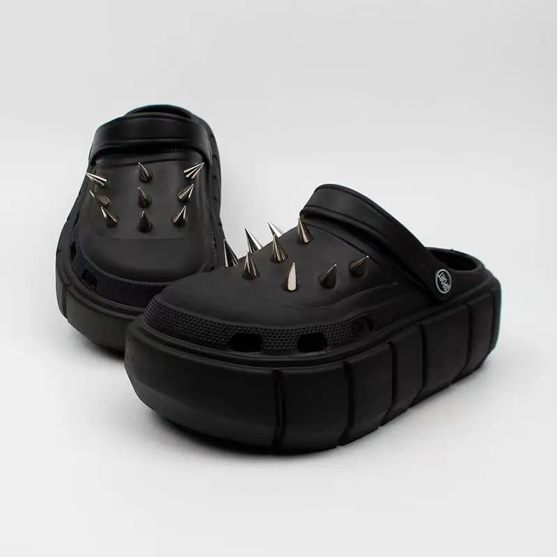 Y2K style Rivet Hole Shoes Wom – обзор и цена Street Fashion Trends