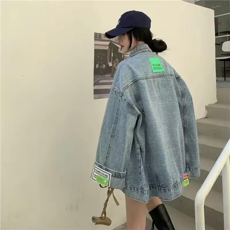 2025 New Fashion Denim Jacket  – обзор и цена Korean Street Fashion Female