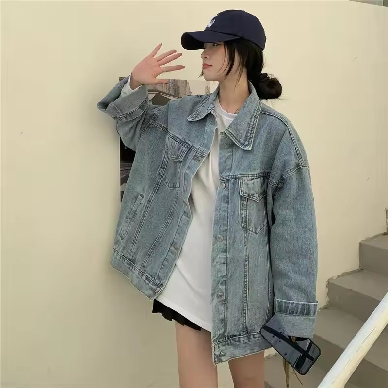 2025 New Fashion Denim Jacket  – обзор и цена Korean Street Fashion Female