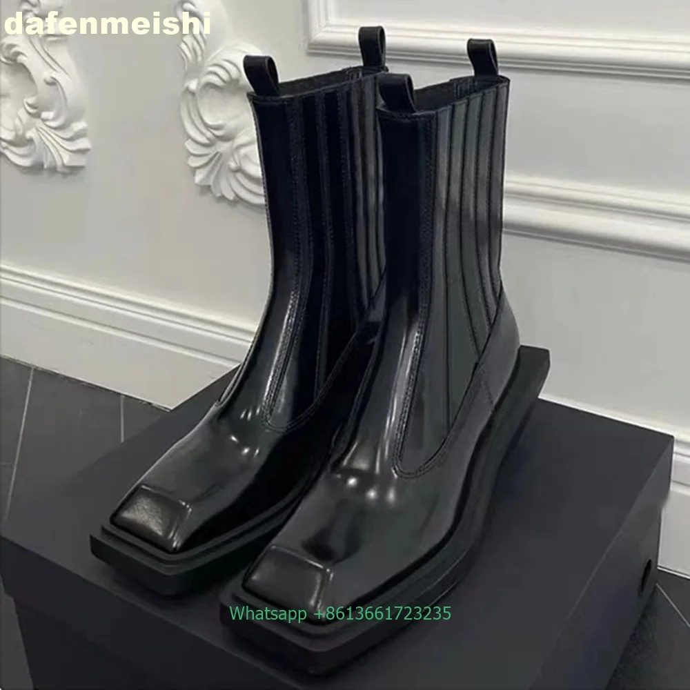Black Patent Leather Square To – обзор и цена Street Fashion Rome 2025