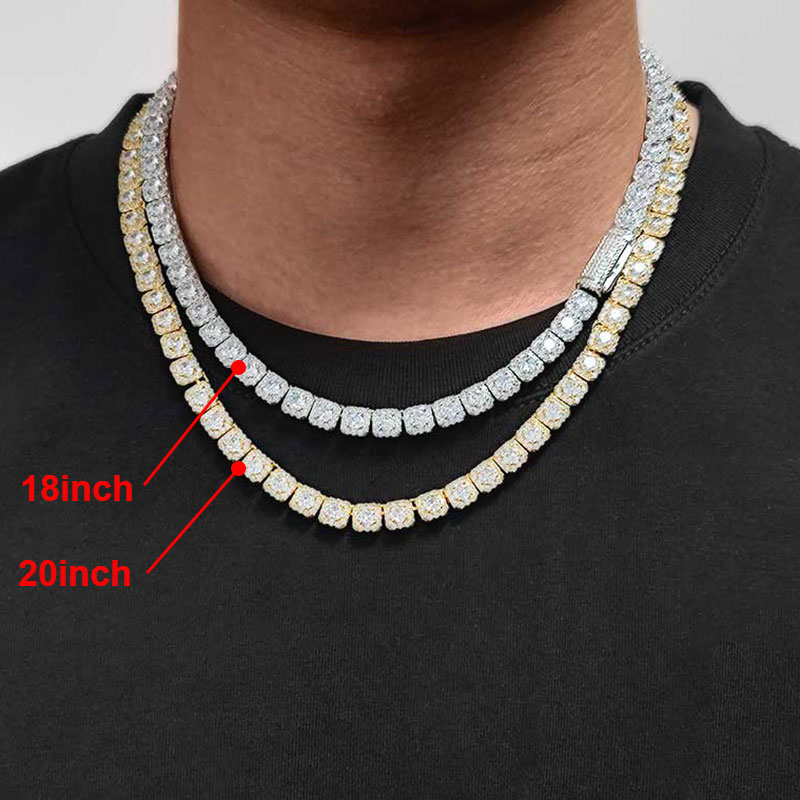 Clustered Diamond Tennis Chain – обзор и цена Street Fashion Necklace