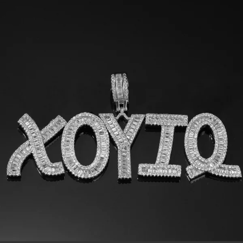 Custom Name Words Baguette Let – обзор и цена Street Fashion Necklace