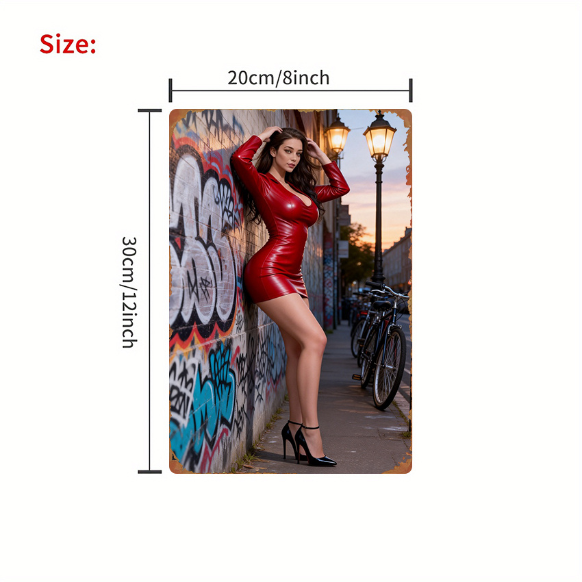 2D Flat Metal Sign - Fashion S – обзор и цена Street Fashion Dress