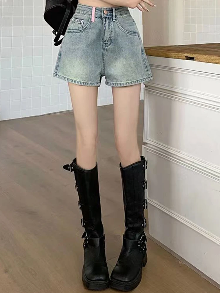 Girls Korean High Waist Denim  – обзор и цена Korean Street Fashion Female