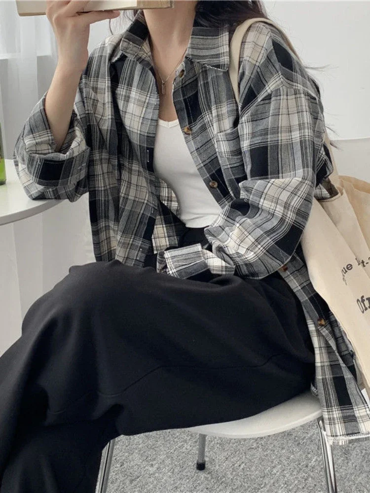 Casual Long Sleeves Autumn Blo – обзор и цена Korean Street Fashion Female