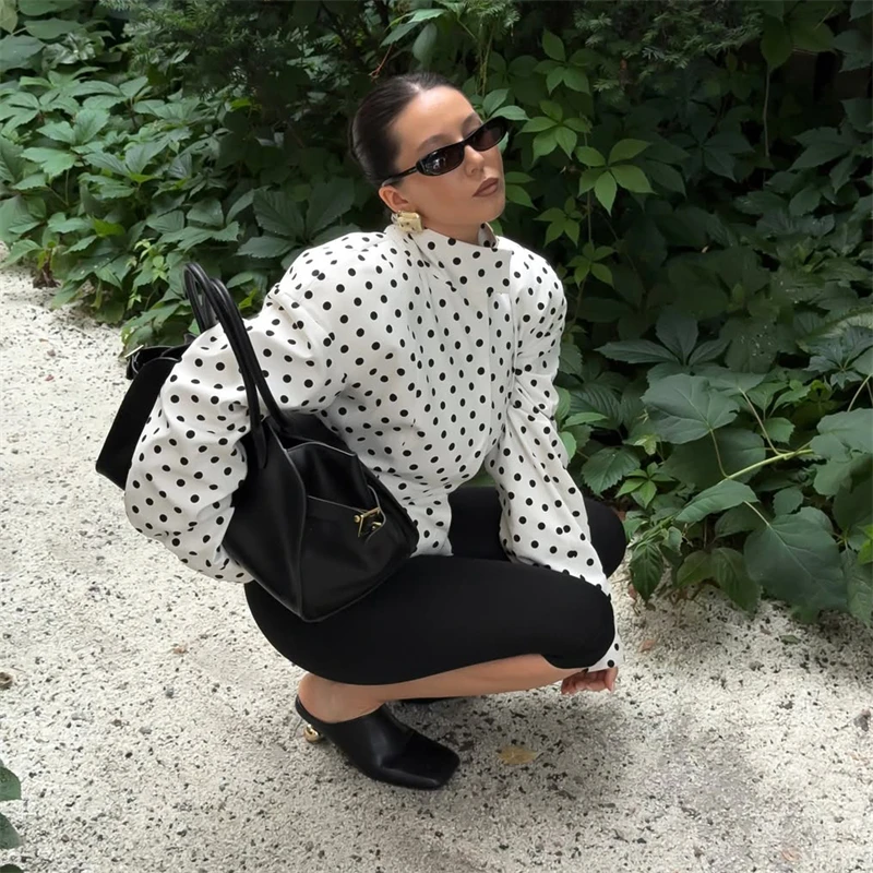 Women Polka Dot Jacket Fashion – обзор и цена Street Fashion Necklace