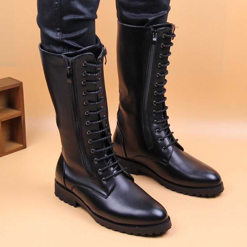 men's luxury fashion high boot – обзор и цена Street Fashion Dress