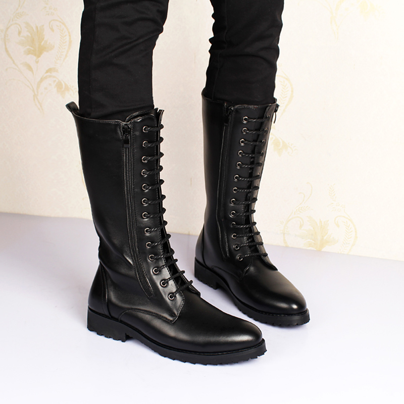 men's luxury fashion high boot – обзор и цена Street Fashion Dress