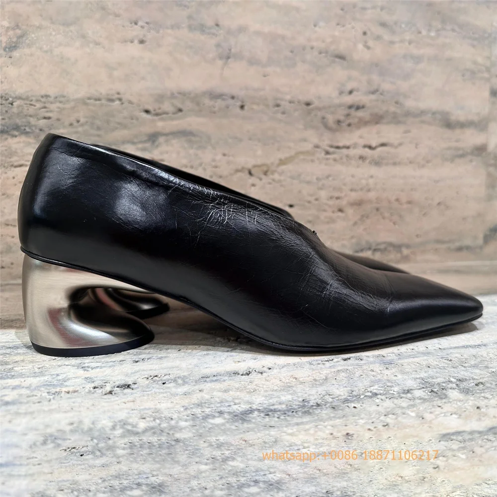 Genuine Leather Weird Heel Wom – обзор и цена Street Fashion Rome 2025