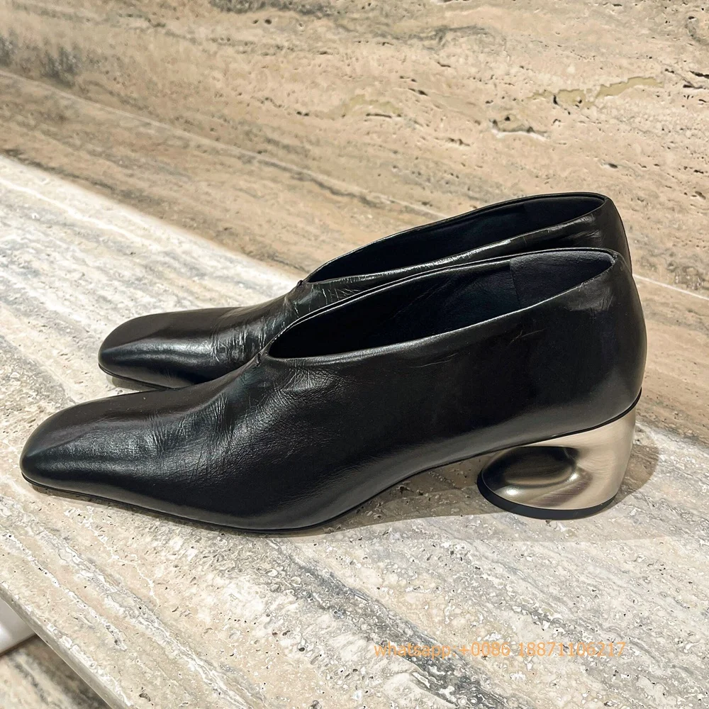 Genuine Leather Weird Heel Wom – обзор и цена Street Fashion Rome 2025
