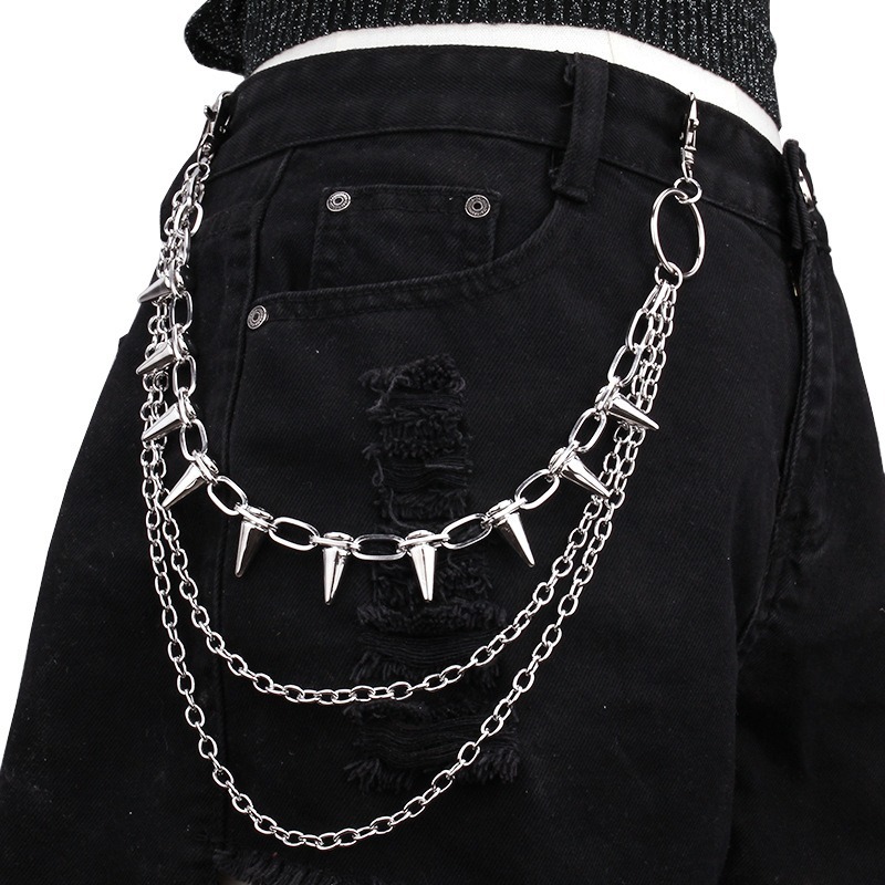 Hip Hop Punk Rock Metal Pants  – обзор и цена Street Fashion Necklace