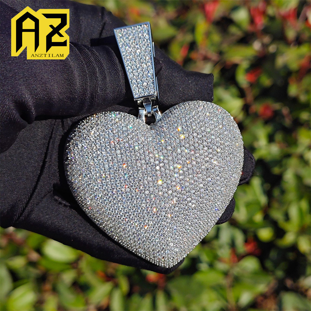 Anztilam BIG HEART Iced Out Pe – обзор и цена Street Fashion Necklace