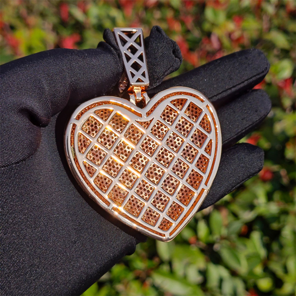 Anztilam BIG HEART Iced Out Pe – обзор и цена Street Fashion Necklace
