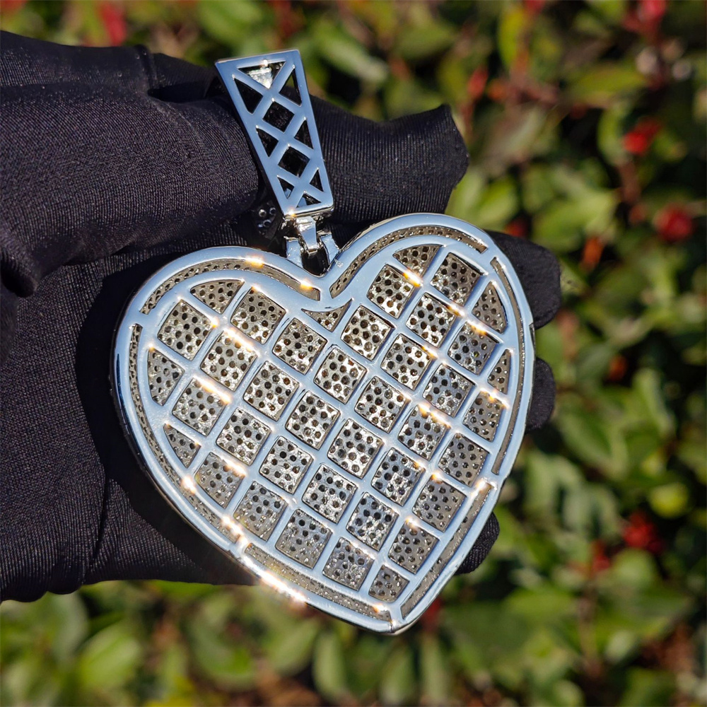 Anztilam BIG HEART Iced Out Pe – обзор и цена Street Fashion Necklace