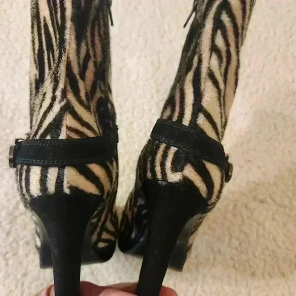 Zebra-Print Faux Fur Slim Stil – обзор и цена Street Fashion Look