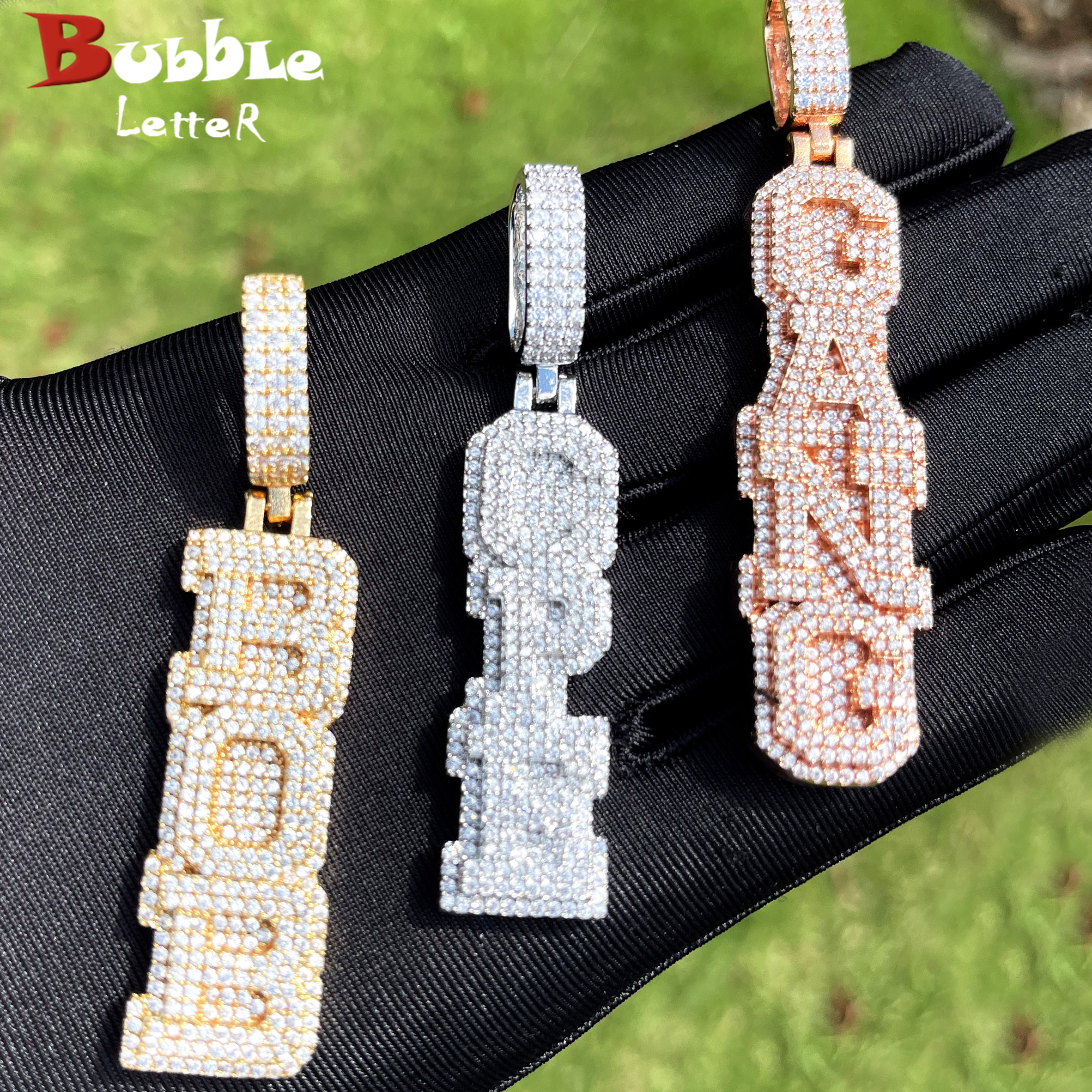 Bubble Letter Customized Name  – обзор и цена Street Fashion Necklace