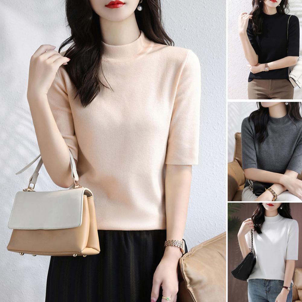 Summer Knitted Sweater Short S – обзор и цена Korean Street Fashion Female