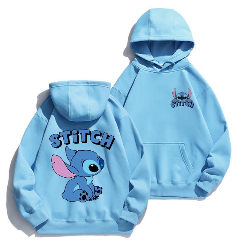 Cartoon Stitch Hoodie Loose Lo – обзор и цена Street Fashion Anime