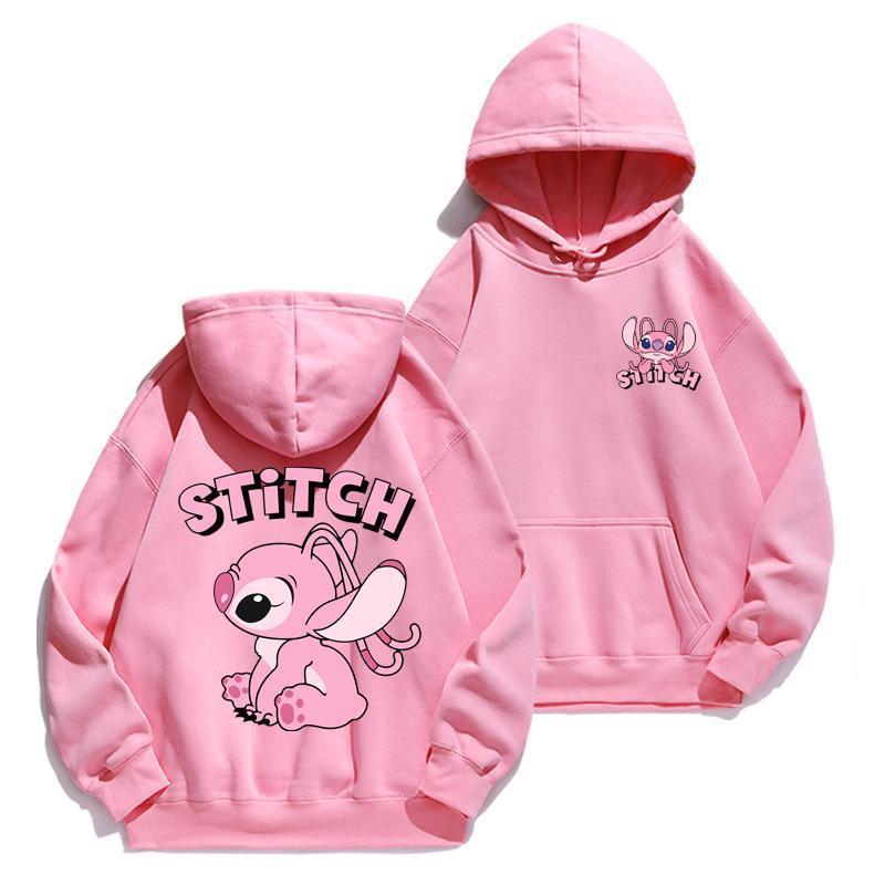 Cartoon Stitch Hoodie Loose Lo – обзор и цена Street Fashion Anime