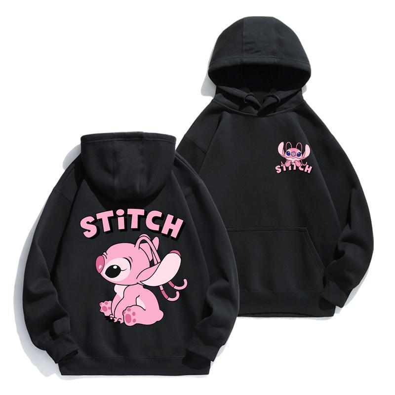 Cartoon Stitch Hoodie Loose Lo – обзор и цена Street Fashion Anime