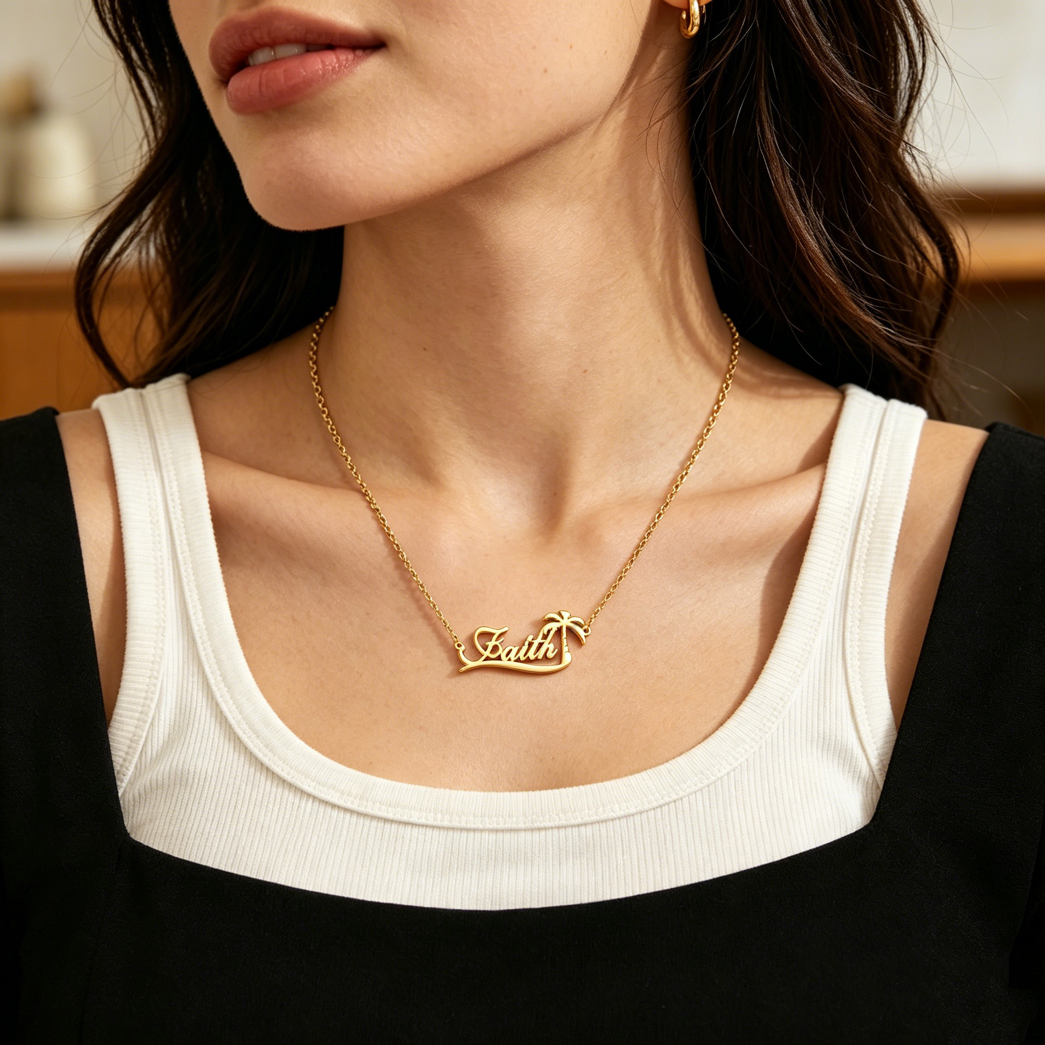 Custom Palm Tree Name Necklace – обзор и цена Street Fashion Necklace