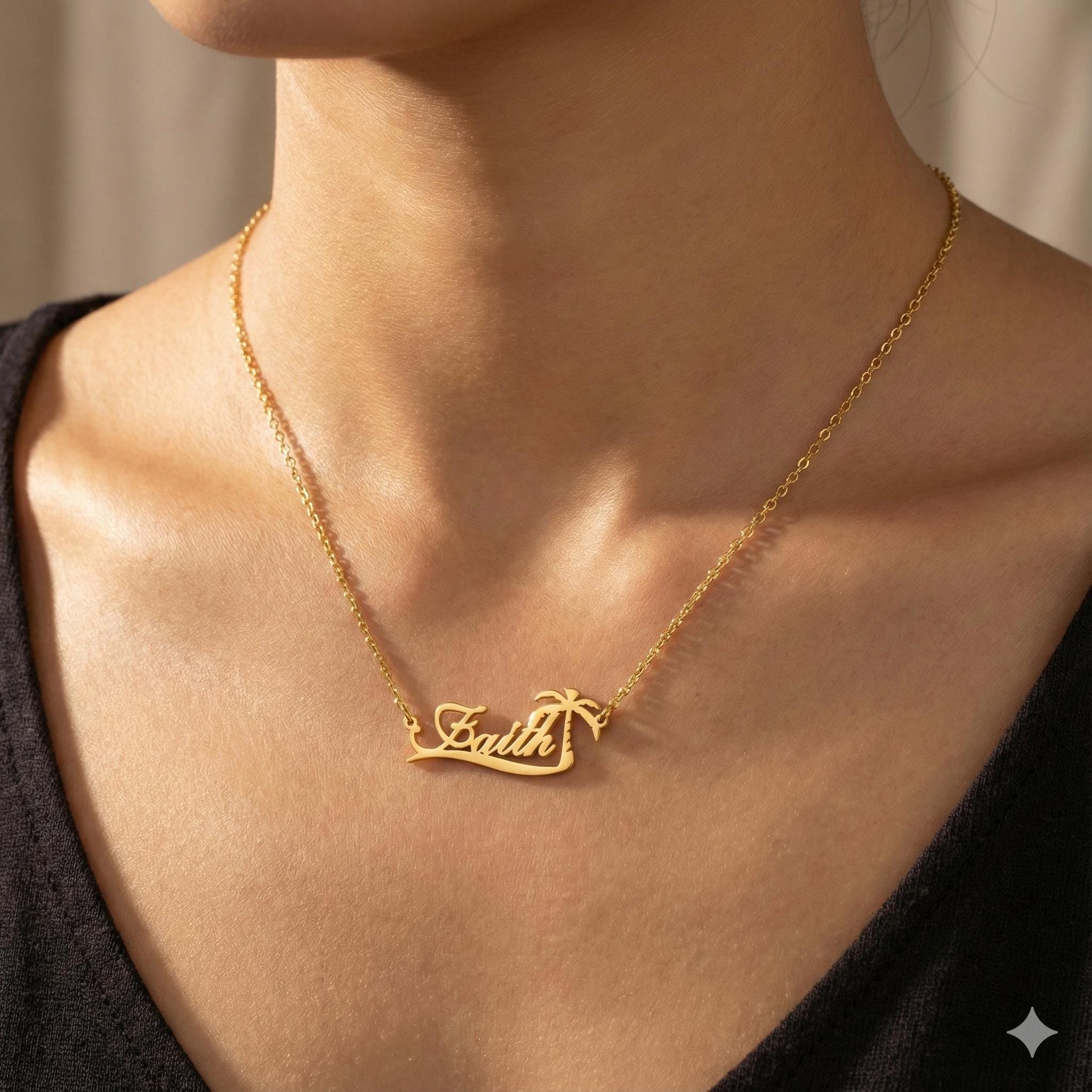 Custom Palm Tree Name Necklace – обзор и цена Street Fashion Necklace