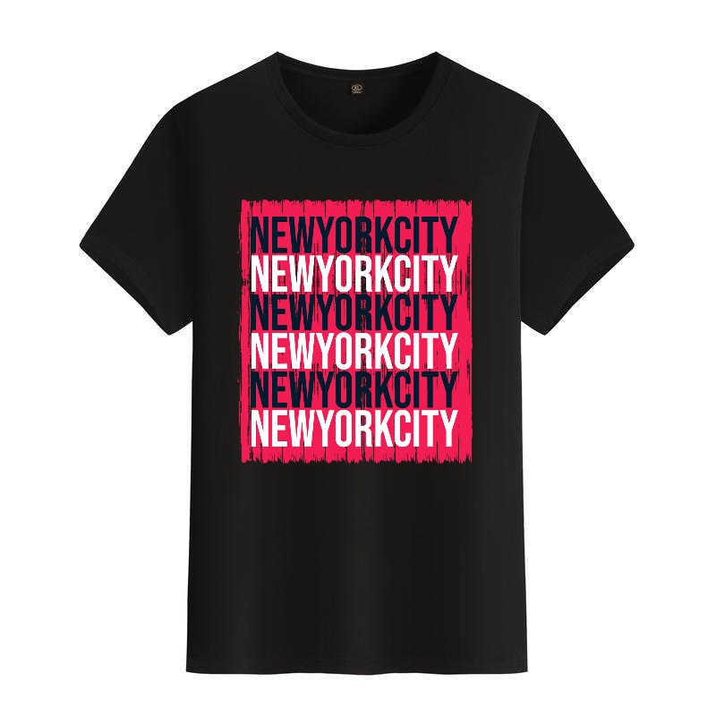 Men's Black Round-Neck Short-S – обзор и цена Street Fashion Of New York
